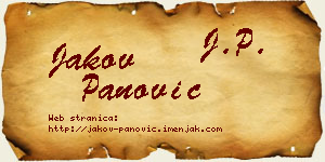 Jakov Panović vizit kartica